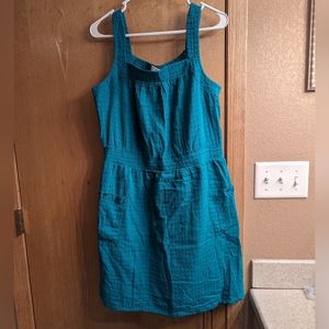 Size Large Universal Thread Sundress in Green.